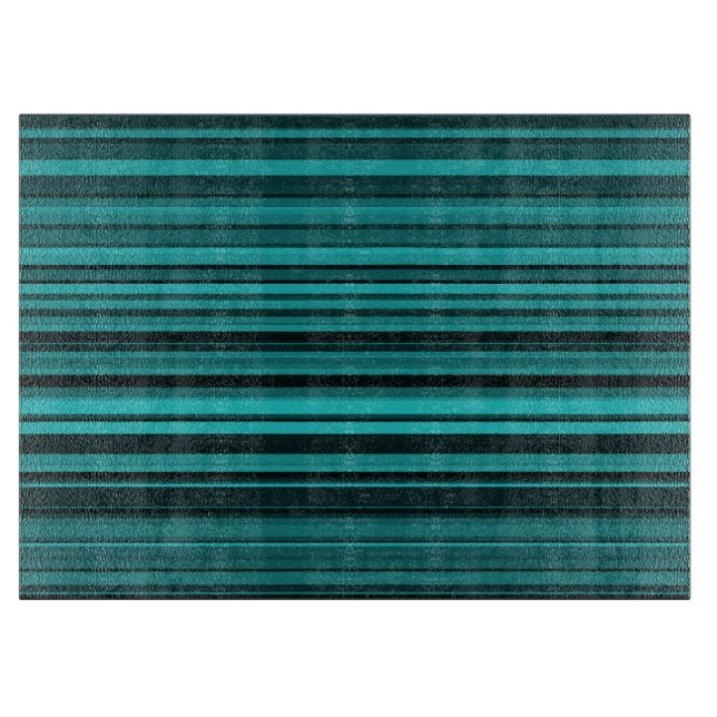 Tabla De Cortar Rayas negras verde azuladas (Anverso)