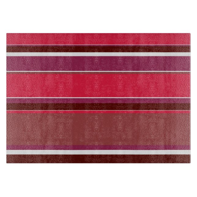 Tabla De Cortar Rayas rojas (Anverso)
