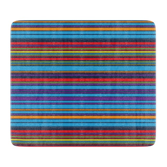 Tabla De Cortar Rayas violetas azules lindas (Anverso)