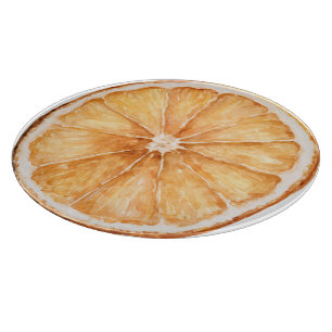 Tabla De Cortar Rebanada de fruta naranja