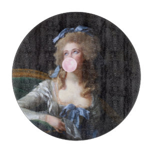 Tabla De Cortar Recatada con chicle rosa