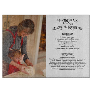 Tabla De Cortar Receta de la abuela Heirloom con foto