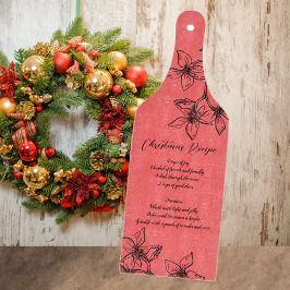 Tabla De Cortar Receta de Navidades personalizados