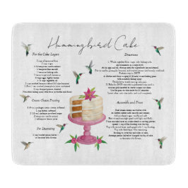 Tabla De Cortar Receta de torta de colibrí