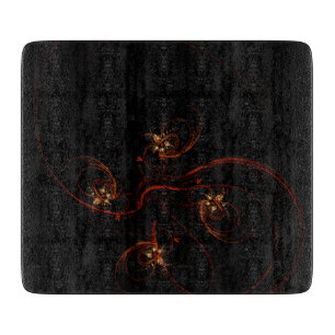 Tabla De Cortar Rectángulo de arte abstracto fuera de la oscuridad