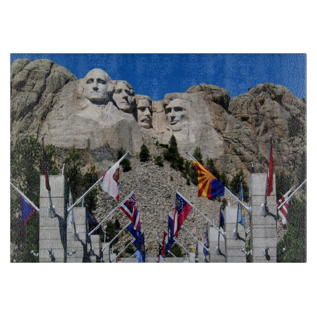 Tabla De Cortar Recuerdo de fotos del Personalizable Mount Rushmor (Anverso)