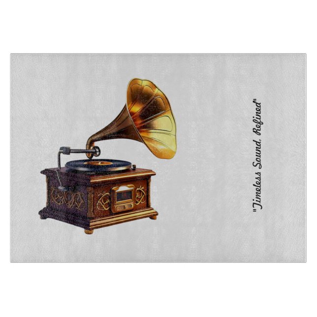 Tabla De Cortar "Recuerdos de música dorada" (Anverso)