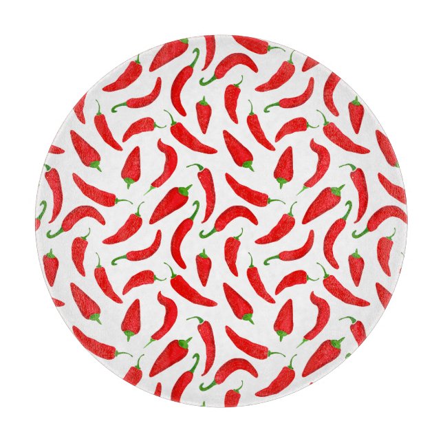 Tabla De Cortar Red Chili Pepper (Anverso)