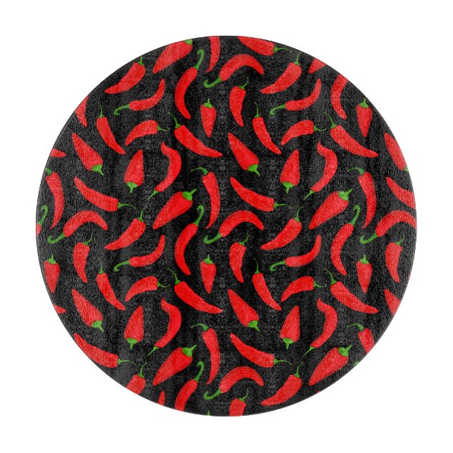 Tabla De Cortar Red Chili Pepper (Anverso)