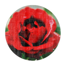 Tabla De Cortar Red Rose Love