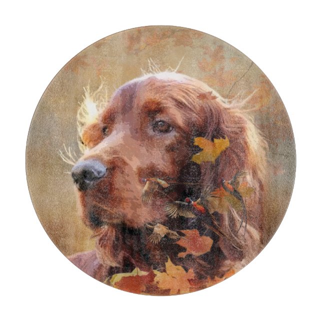 Tabla De Cortar Red Setter irlandés, irlandés Setter (Anverso)