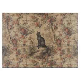 Tabla De Cortar Red Toile Chinoiserie Cat Damask