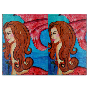 tabla de cortar redheaded gemela de las sirenas