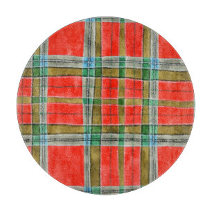 Tabla de cortar redonda de 12" MAC BAIN TARTAN