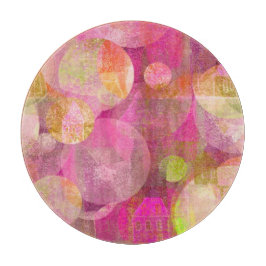 tabla de cortar redonda de las casas felices