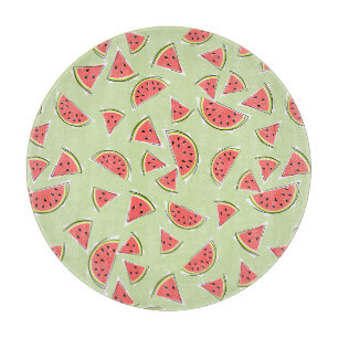 Tabla de cortar redonda Watermelon Green Multi 2