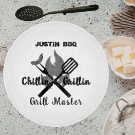 Tabla De Cortar Regalito personalizado para papá Chillin & Grillin