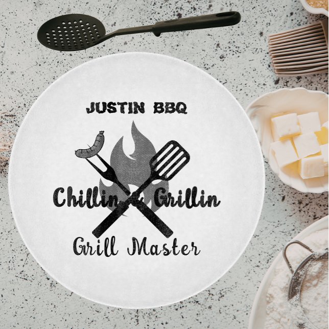 Tabla De Cortar Regalito personalizado para papá Chillin & Grillin (Subido por el creador)