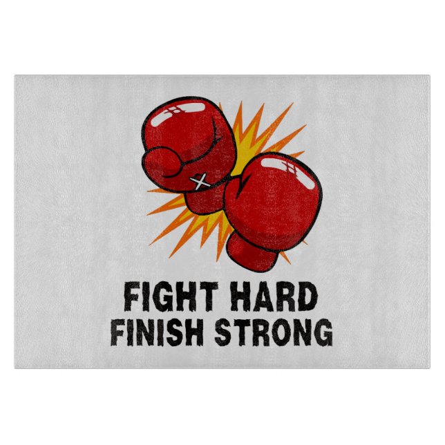 Tabla De Cortar regalo de boxeo (Anverso)