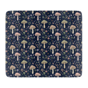Tabla De Cortar Regalo de cocina oscura academia de hongos Navy ma