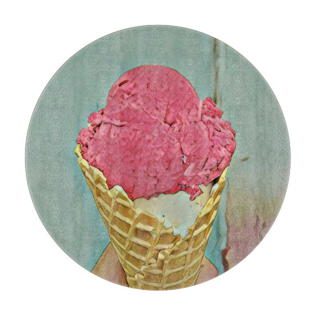 Tabla De Cortar Regalo de cumpleaños de helados (Anverso)