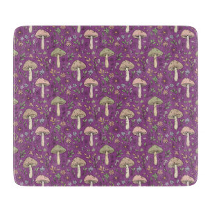 Tabla De Cortar Regalo de decoración de cocina gótica con hongo pú