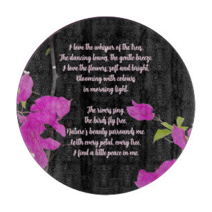 TABLA DE CORTAR REGALO DE FLOR DE NATURALEZA COLORIDA HIJA HERMANA