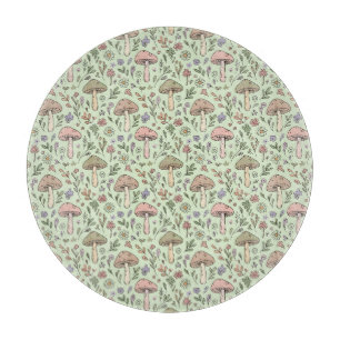 Tabla De Cortar Regalo de queso redondo en círculo verde salvia ho