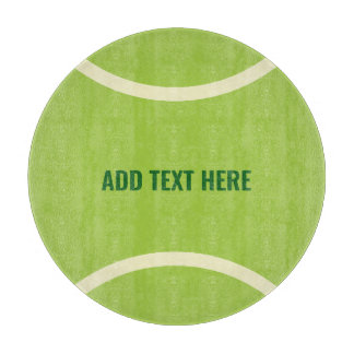 Tabla De Cortar Regalo de una moderna bola de tenis verde