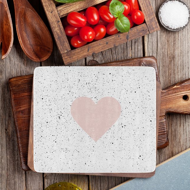 Tabla De Cortar Regalo moderno Pastel Rosa y Corazón Agradable (Subido por el creador)