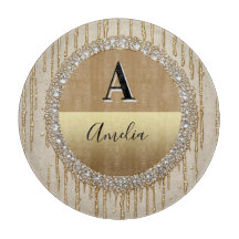 Regalo Personalizado de Monograma de Oro para Boda