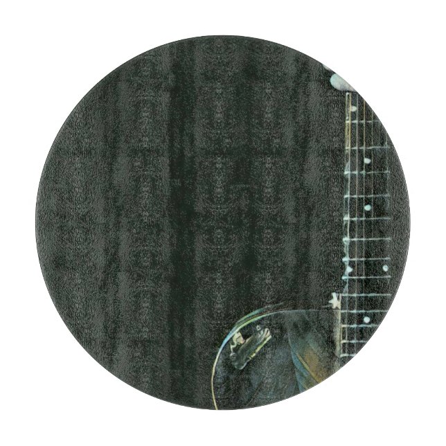 Tabla De Cortar Regalos de guitarrista de Bass (Anverso)