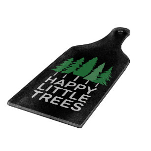 Tabla De Cortar Regalos Divertidos Felices Arbolitos Camping