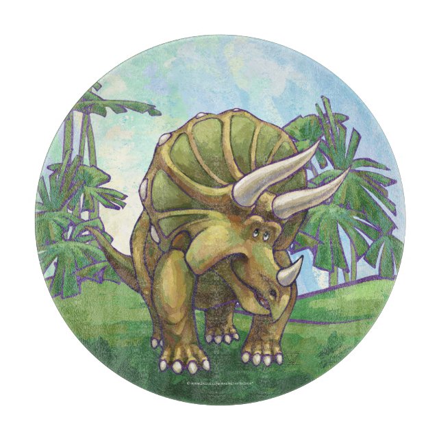 Tabla De Cortar Regalos y accesorios de Triceratops (Anverso)