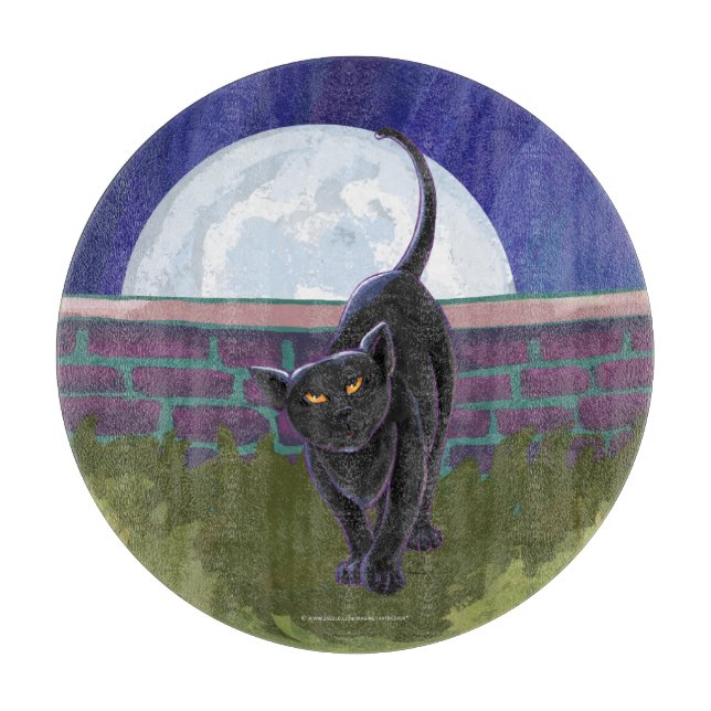 Tabla De Cortar Regalos y accesorios para gatos negros (Anverso)