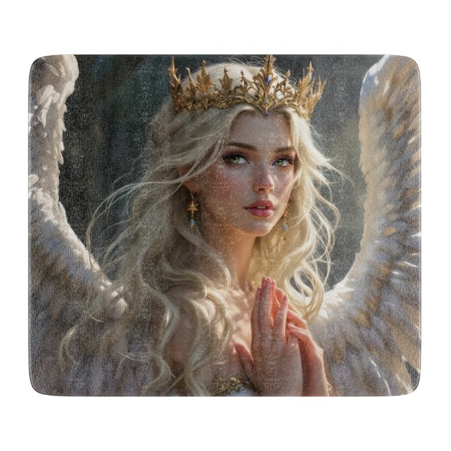 Tabla De Cortar Reina del amanecer celeste (Anverso)