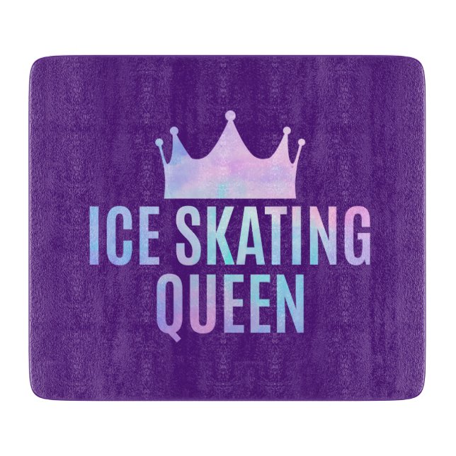 Tabla De Cortar Reina del patinaje sobre hielo - Amantes del patin (Anverso)