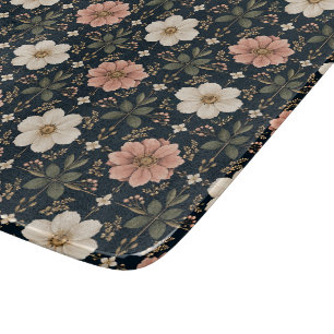 Tabla De Cortar Rejilla floral contemporánea equilibrada