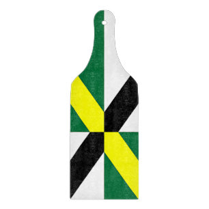 Tabla De Cortar remo de tablero de corte de vidrio con bandera Mon