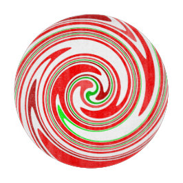 Tabla De Cortar Remolino festivo verde blanco rojo del bastón de