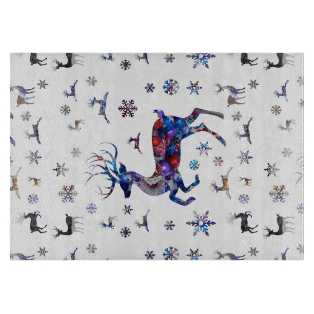 Tabla De Cortar Reno del navidad (Anverso)