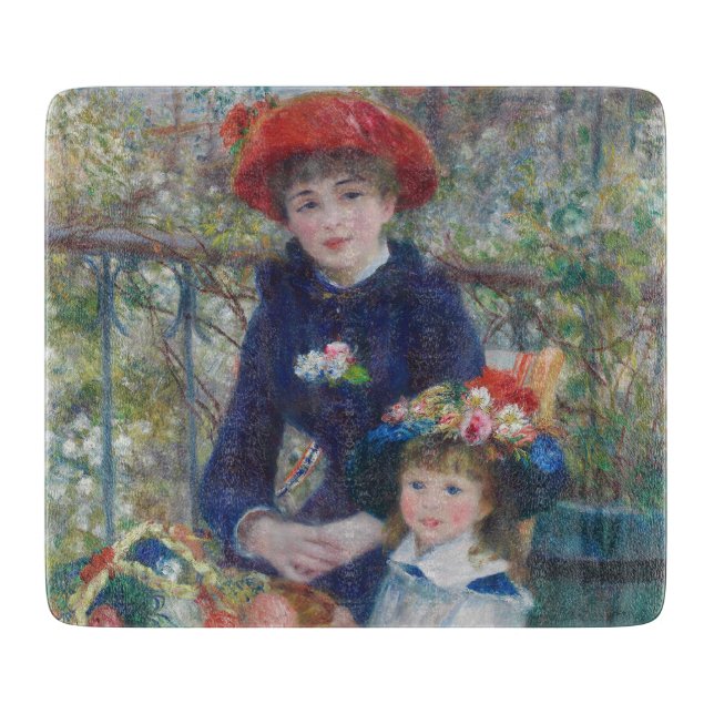 Tabla De Cortar Renoir Dos Hermanas Terraza Impresionismo Francés (Anverso)
