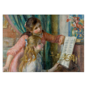 Tabla De Cortar Renoir Dos Niñas en el Piano Imprimir Música Arte 