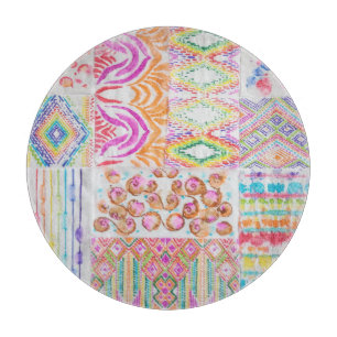 Tabla De Cortar Reparación abstracta, patrón de tinte de corbata d