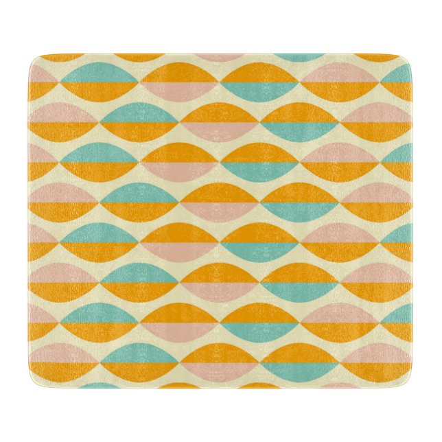 Tabla De Cortar Repeating geometric pattern in beige background (Anverso)