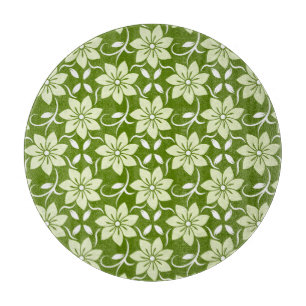 Tabla De Cortar Repetición de Flor de Olivo
