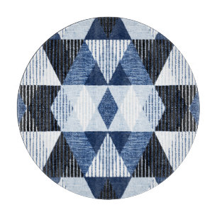 Tabla De Cortar Repetición Geométrica: Fondo texturado.