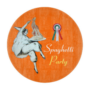 TABLA DE CORTAR RESTAURANTE DE COCINA ITALIANA FIESTA DE ESPAGUETI