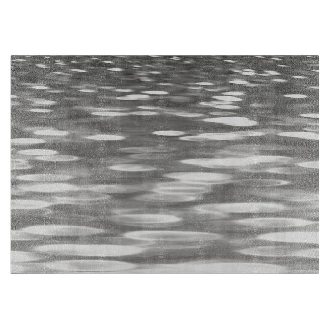 Tabla De Cortar Resumen #3: Brillo gris plateado (Anverso)