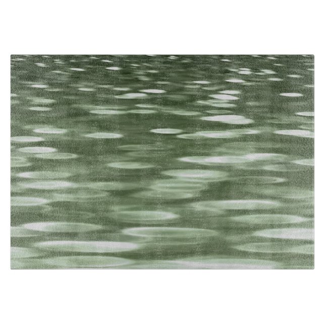 Tabla De Cortar Resumen #3: Desenfoque verde oliva (Anverso)